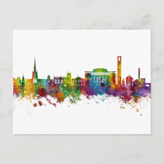 Stratford-upon-Avon England Skyline Briefkaart (Voorkant)