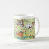 Stratford Upon Avon Shakespeare Illustrated Map Koffiemok (Voorkant rechts)