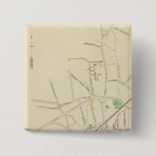 Stratford Vierkante Button 5,1 Cm (Voorkant)