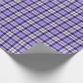 Strathclyde Scotland District Tartan Paarse Plaid Cadeaupapier (Hoek)