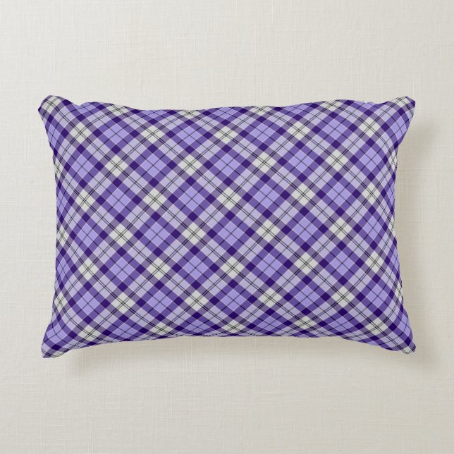Strathclyde Scotland Tartan Paars Pset Pillow Accent Kussen (Voorkant)