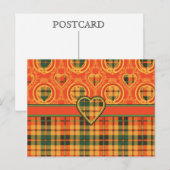 Strathearn Scottish Tartan Briefkaart (Voorkant / Achterkant)