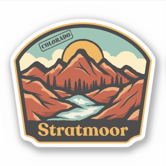 Stratmoor, Colorado Sticker (Voorkant)