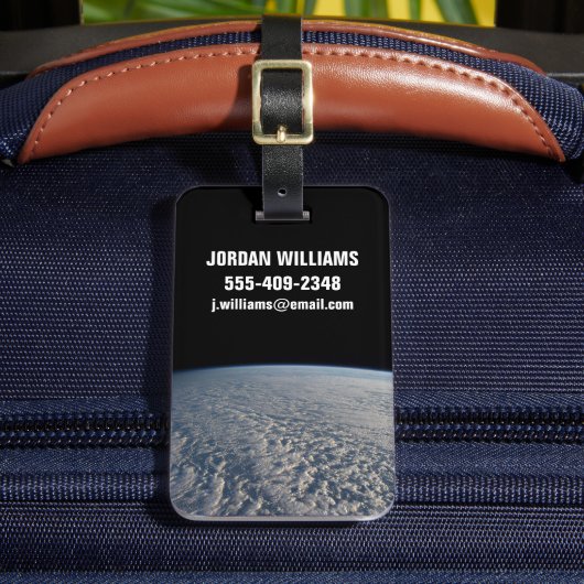 Stratocumulus wolken boven de Stille Oceaan. Bagagelabel (Voorkant Insitu 2)