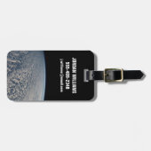 Stratocumulus wolken boven de Stille Oceaan. Bagagelabel (Voorkant horizontaal)