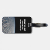 Stratocumulus wolken boven de Stille Oceaan. Bagagelabel (Achterkant horizontaal)