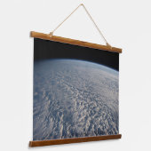 Stratocumulus wolken boven de Stille Oceaan. Hangend Wandkleed (Gebogen)