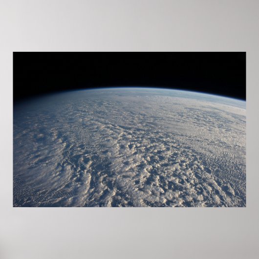 Stratocumulus wolken boven de Stille Oceaan. Poster (Voorkant)