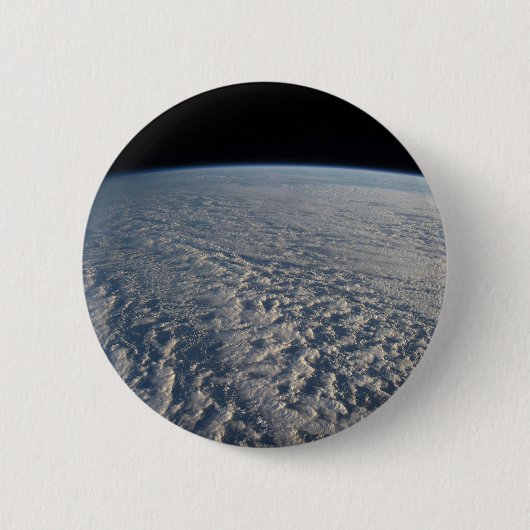 Stratocumulus wolken boven de Stille Oceaan. Ronde Button 5,7 Cm (Voorkant)