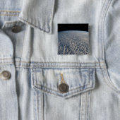 Stratocumulus wolken boven de Stille Oceaan. Vierkante Button 5,1 Cm (In situ)