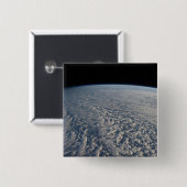 Stratocumulus wolken boven de Stille Oceaan. Vierkante Button 5,1 Cm (Voorkant /achterkant)