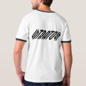 Stratos Lancia Rally Car Outline T-shirt Hikingduc (Achterkant volledig)