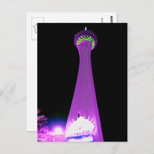 Stratosfeer in Paars Briefkaart (Voorkant / Achterkant)