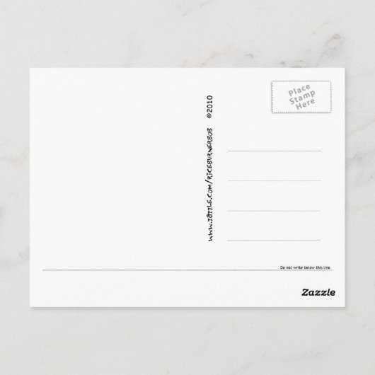 Stratosfeer in Paars Briefkaart (Achterkant)