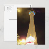 Stratosphere at Night - Las Vegas Briefkaart (Voorkant / Achterkant)