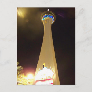 Stratosphere at Night - Las Vegas Briefkaart
