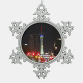 Stratosphere Tower Las Vegas #3 Snowflake Ornament (Voorkant)