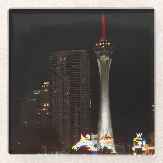 Stratosphere Tower Las Vegas Glass Onderzetter (Voorkant)