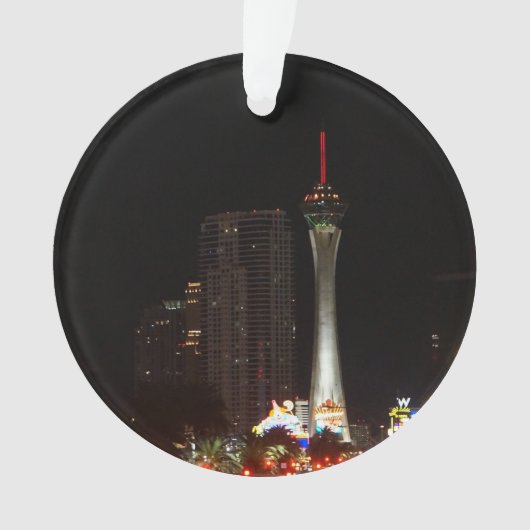 Stratosphere Tower Las Vegas kerstversiering Ornament (voorkant)