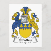 Stratton Family Crest Briefkaart (Voorkant)