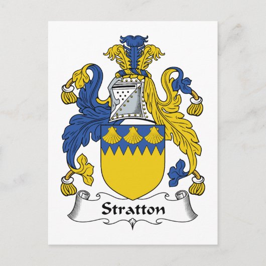 Stratton Family Crest Briefkaart (Voorkant)