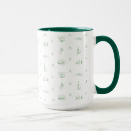 Stratton Mountain toile - groene mok