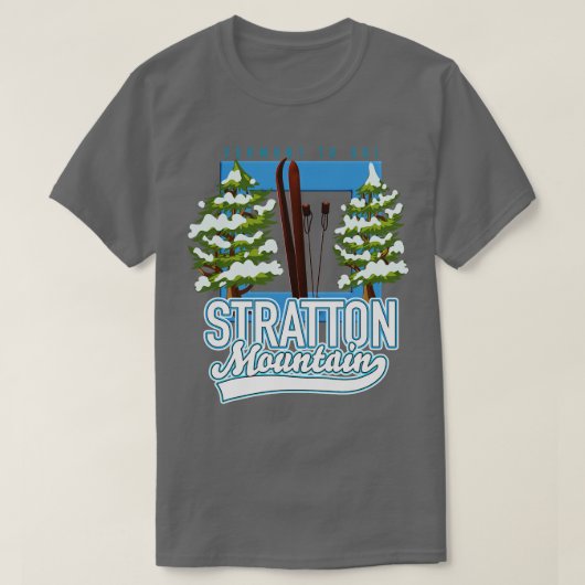 Stratton Mountain Vermont Ski T-shirt (Design voorkant)
