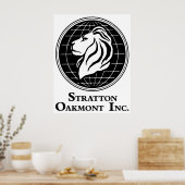 Stratton Oakmont Inc Logo van het Wolf-kunstwerk v Poster (Keuken)