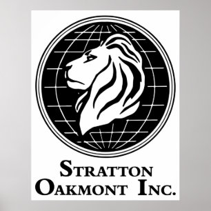 Stratton Oakmont Inc Logo van het Wolf-kunstwerk v Poster