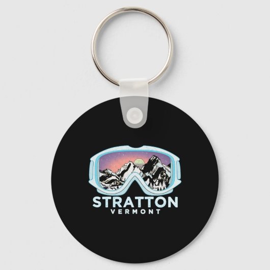 Stratton Ski Design Stratton, Vt Skien Sneeuw Cade Sleutelhanger (Voorkant)
