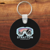 Stratton Ski Design Stratton, Vt Skien Sneeuw Cade Sleutelhanger (Voorkant)