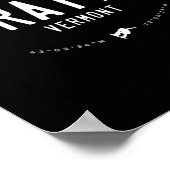 Stratton Vermont Graphic Distressed Snowbo Poster (Hoek)