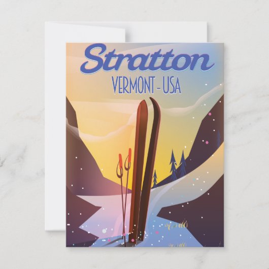 Stratton Vermont ski reisposter (Voorkant)