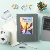 Stratton Vermont ski reisposter Sticker (iPad Cover)