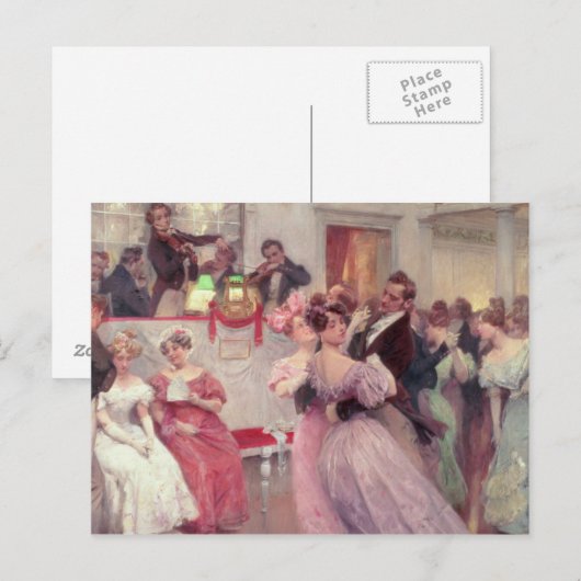 Strauss and Lanner - The Ball, 1906 Briefkaart (Voorkant / Achterkant)