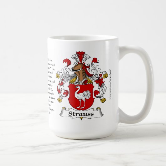 Strauss Family Coat of Arms Koffiemok (Rechts)