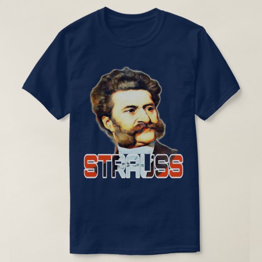 strauss johann strauss t-shirt (Design voorkant)