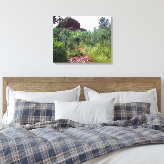 Straussen Back Trail Canvas Afdruk (Insitu (Slaapkamer))