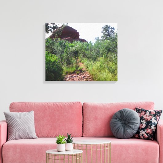 Straussen Back Trail Canvas Afdruk (Insitu (Woonkamer))