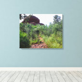 Straussen Back Trail Canvas Afdruk (Insitu (Houten vloer))