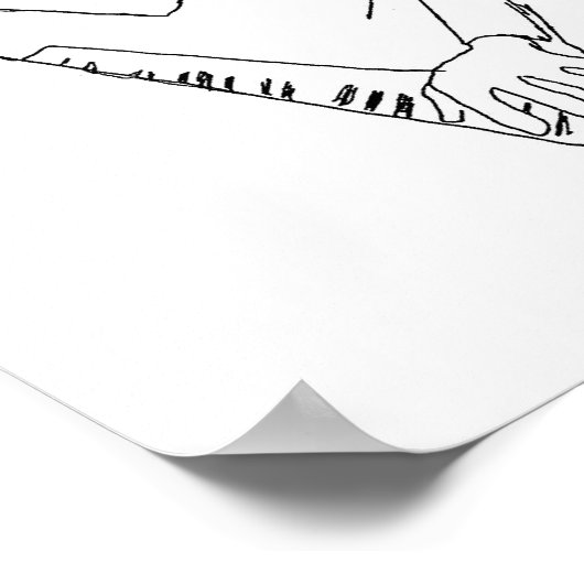 Stravinsky Piano Poster (Hoek)