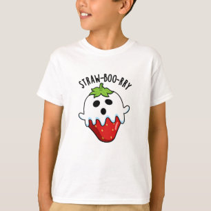 Straw-boo-ry Grappige Aardbei Pun T-shirt