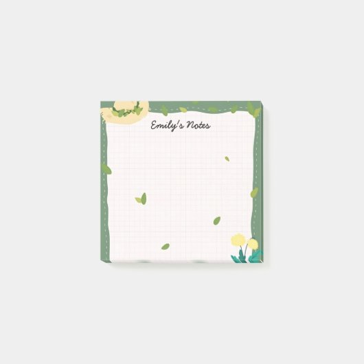 Straw Hat Garden - Botanical Greenhouse Post-it® Notes (Voorkant)