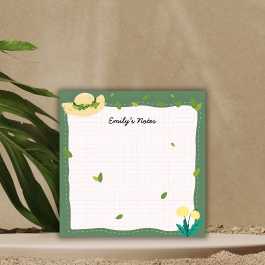 Straw Hat Garden - Botanical Greenhouse Post-it® Notes