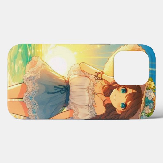 Straw Hat Girl Case-Mate iPhone Case (Achterkant (horizontaal))