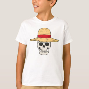 STRAW HAT SKULL T-shirt ontwerp voor kinderen