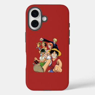 Straw Hats Klassieke Bemanning Rode Anime Hoesje