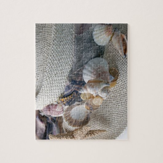 Straw Pet met Sea Shells Jigsaw Puzzel (Verticaal)