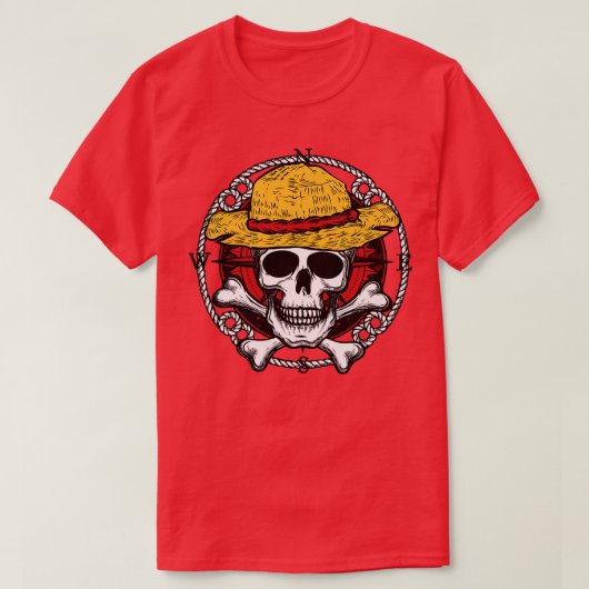 Straw Pet Pirates Jolly Roger T-shirt (Design voorkant)
