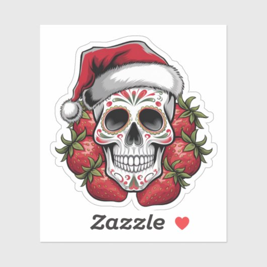 Straw Santa Dag van de Doden Sticker (Vel)